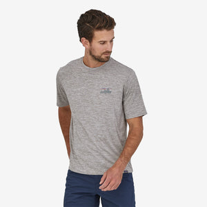 Patagonia Men's Capilene Cool Daily Graphic Tee '73 Skyline / Feather Grey - achilles heel