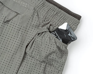 Satisfy Space‑O 2.5 Inch Distance Shorts Dry Sage - achilles heel