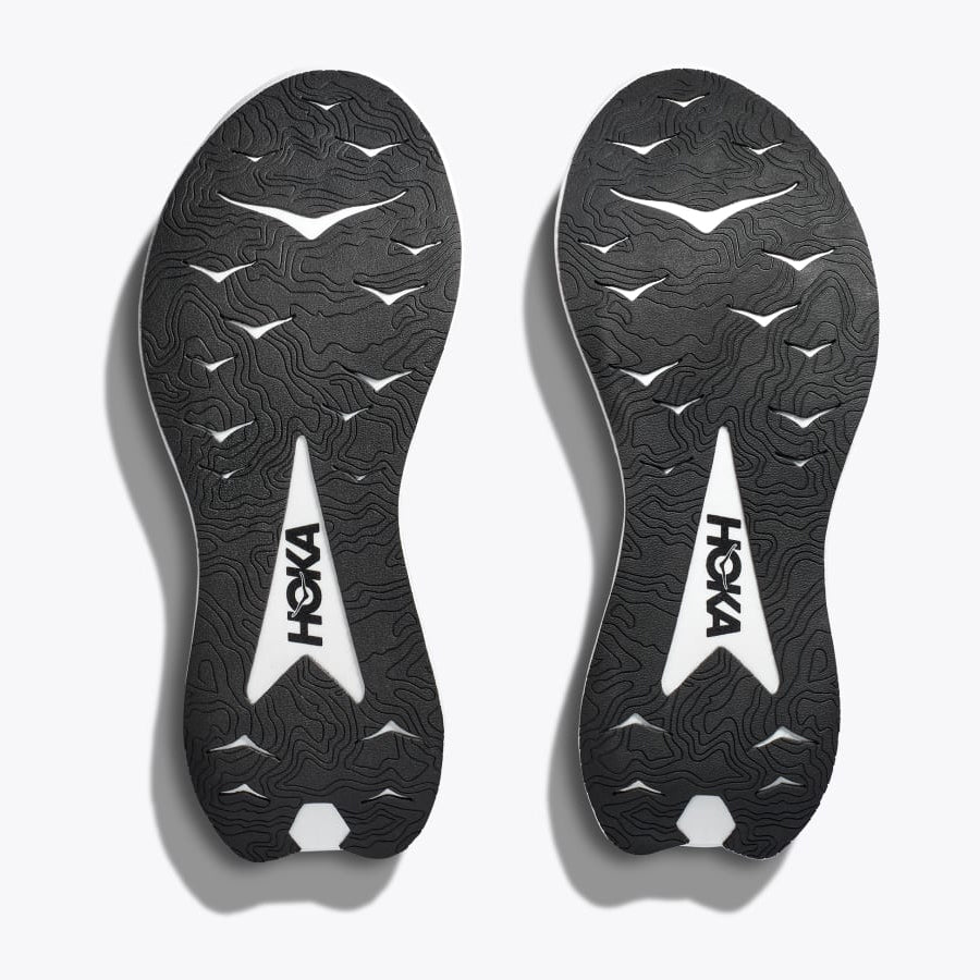 Hoka Transport X Black / White - achilles heel