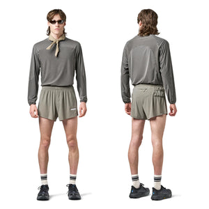 Satisfy Space‑O 2.5 Inch Distance Shorts Dry Sage - achilles heel