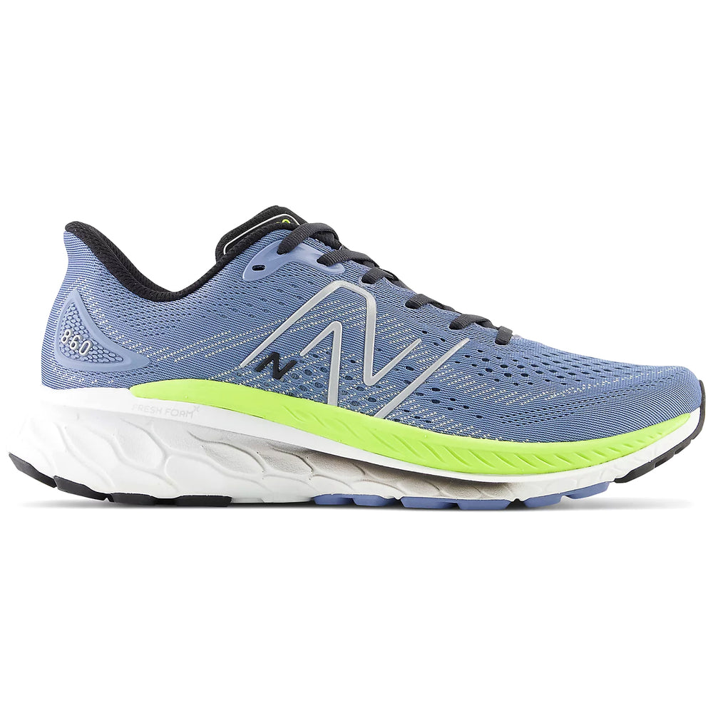 New Balance Men's 860v13 Running Shoes Mercury Blue / Thirty Watt - achilles heel