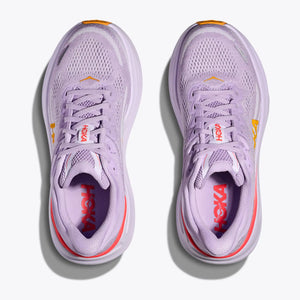 Hoka Women's Bondi 9 Running Shoes Aster Flower / Starlight Glow - achilles heel