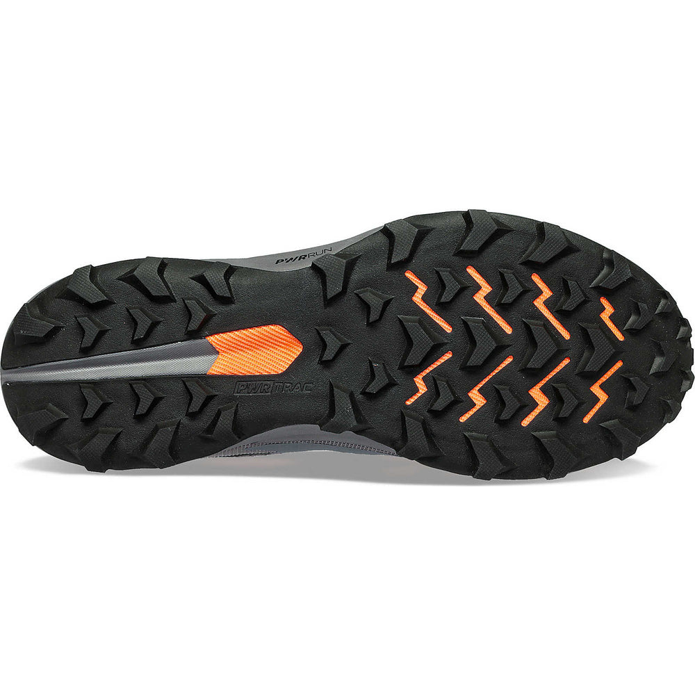 Saucony Men's Peregrine 13 GORE-TEX Trail Running Shoes Gravel / Black - achilles heel