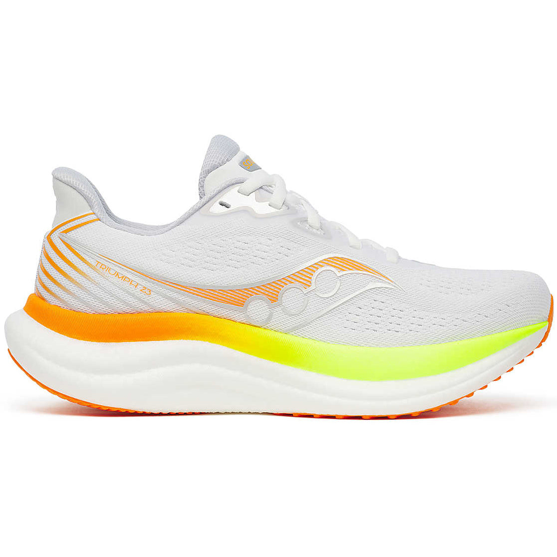 Women's Triumph 23 Running Shoes White / Citron