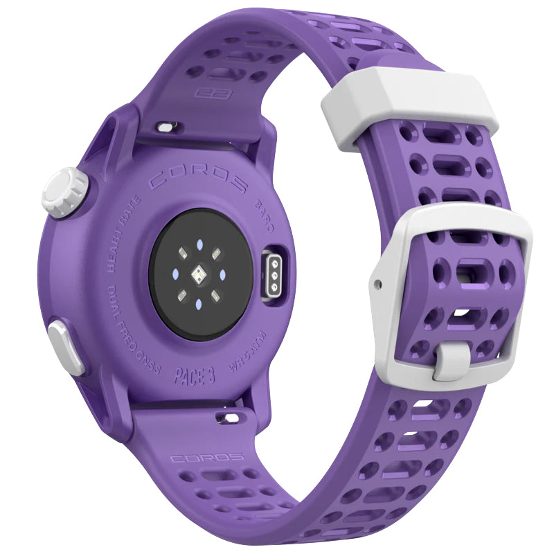 Pace 3 Silicone Strap GPS Sport Watch Violet - Achilles Heel