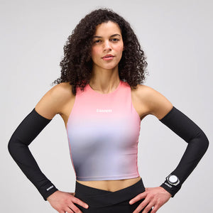 Bandit Women's Stamina Race Crop Thistle Print - achilles heel