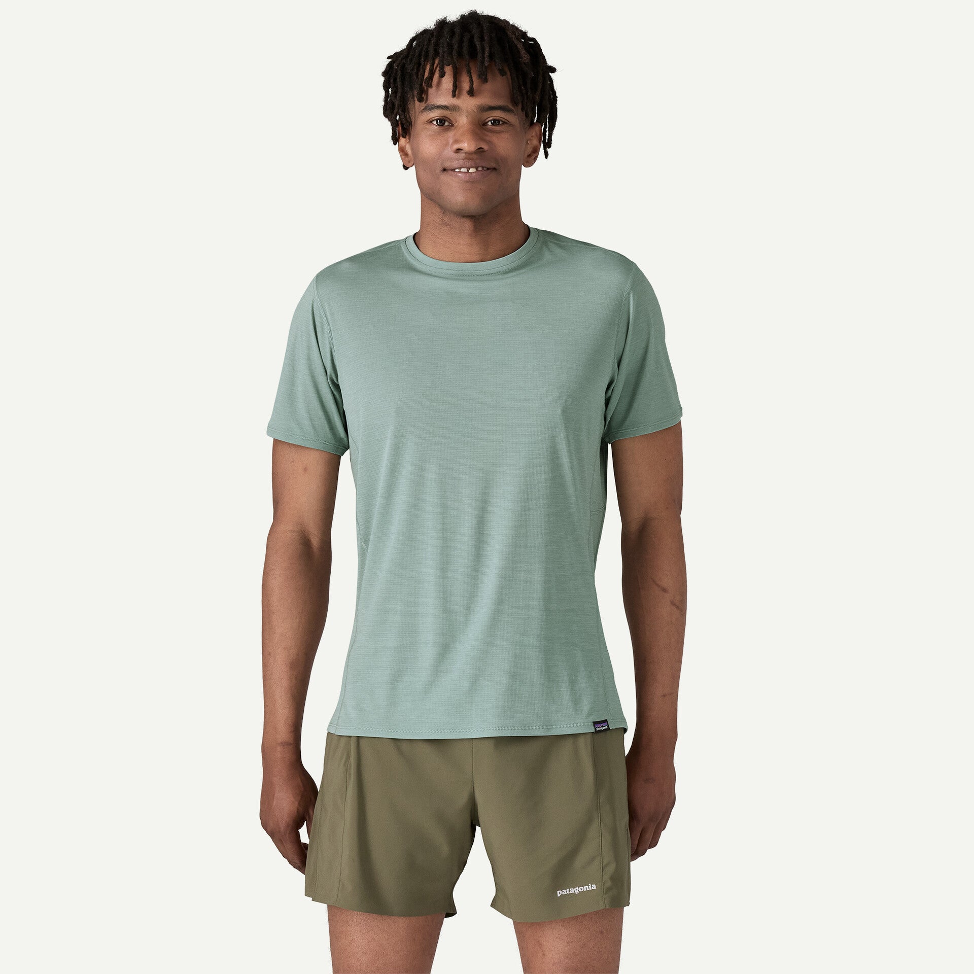 Patagonia Men's Capilene Cool Lightweight Tee Thermal Blue - Achilles Heel