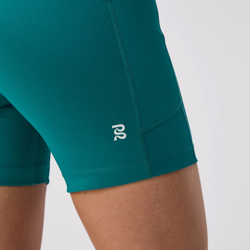 Bandit Women's Stamina 5 Inch Compression Shorts Gulf Stream - achilles heel