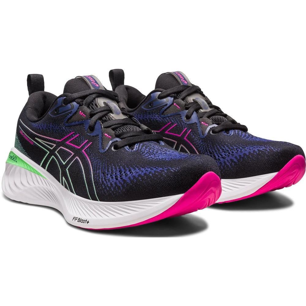 Asics Women s Gel Cumulus 25 Running Shoes Black Pink Rave