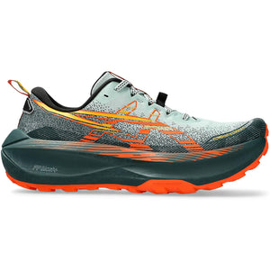 Asics Men's Trabuco Max 4 Trail Running Shoes Cold Moss / Nova Orange - achilles heel