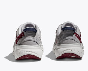 Hoka Clifton L Embroidery Shoes Lunar Rock / Cabernet - achilles heel
