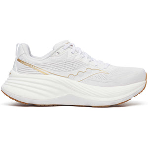 Saucony Women's Hurricane 24 Running Shoes White / Gold - achilles heel