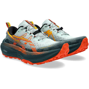 Asics Men's Trabuco Max 4 Trail Running Shoes Cold Moss / Nova Orange - achilles heel