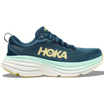 Hoka Men's Bondi 8 Running Shoes Midnight Ocean / Bluesteel - achilles heel