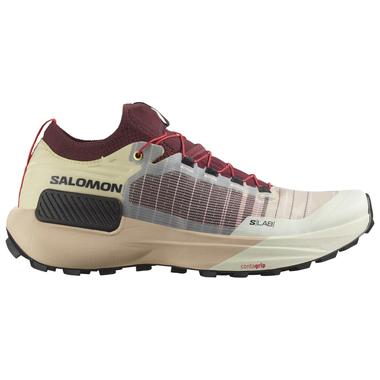 Salomon S/LAB Genesis Trail Running Shoes Vanilla Ice / Decadent Chocolate / Black - Achilles Heel