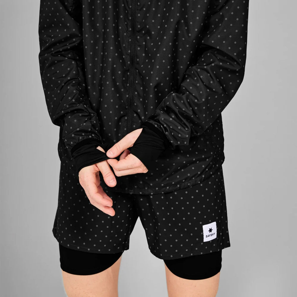 SAYSKY Men's Reflective Polka Blaze Jacket Black - achilles heel