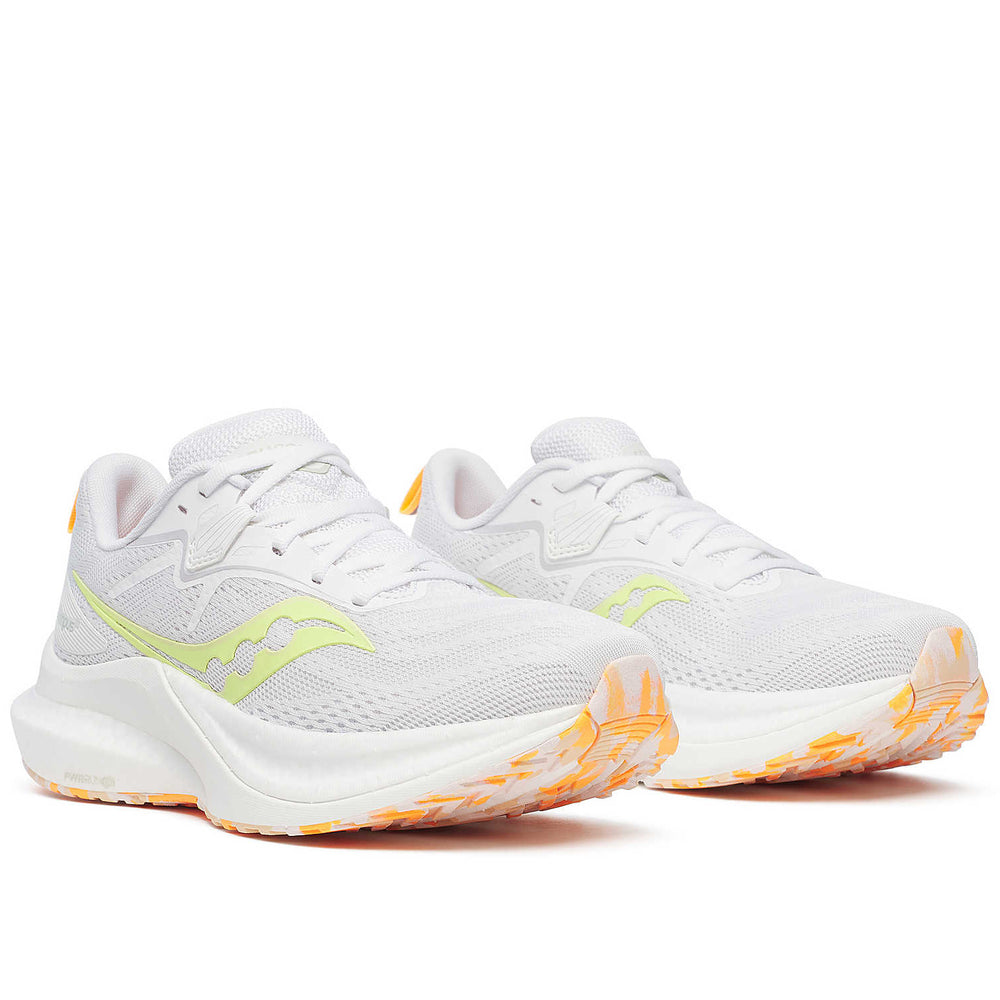 Saucony Women's Tempus 2 Running Shoes White / Sunny - achilles heel