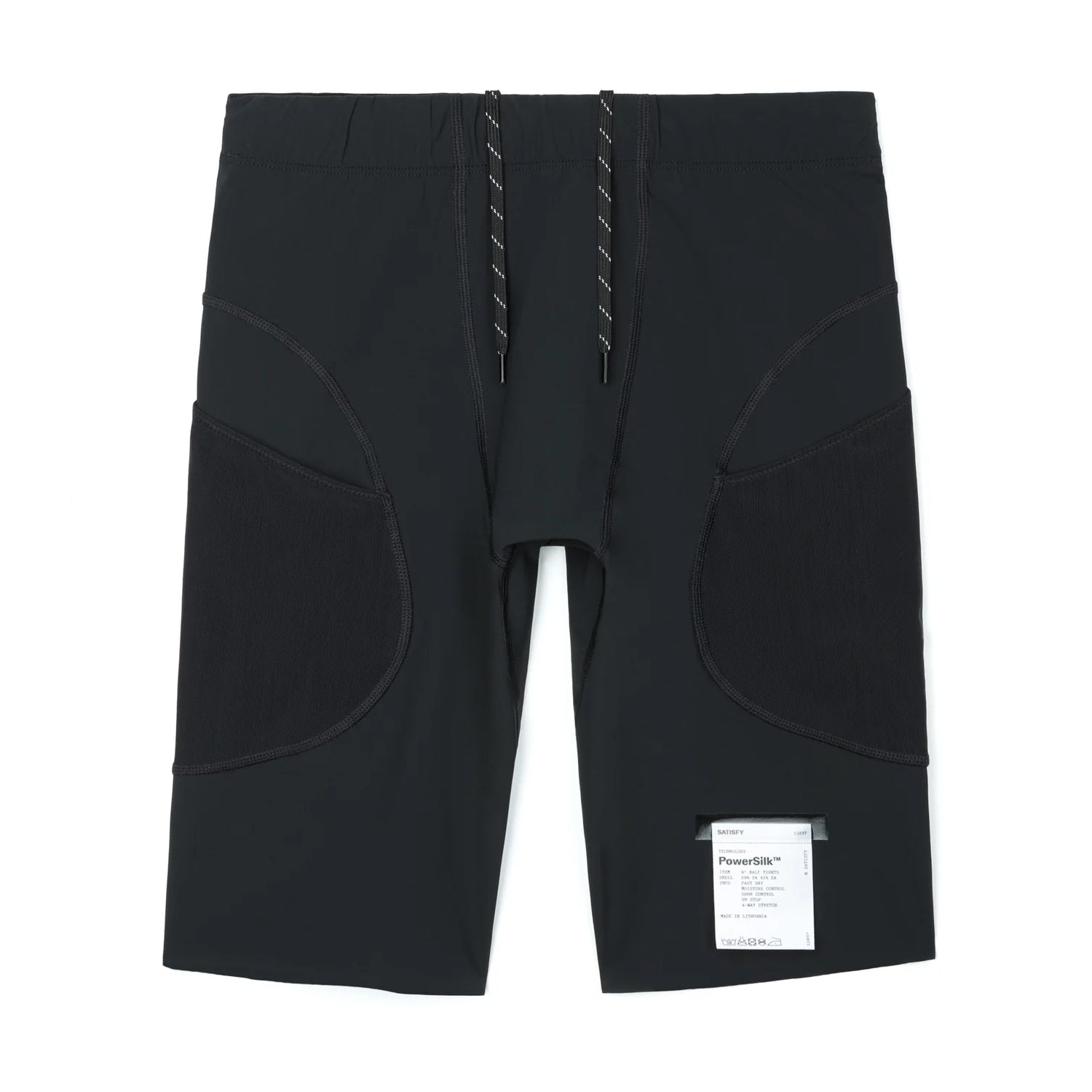PowerSilk Evo 9 Inch Half Tights Black - Achilles Heel