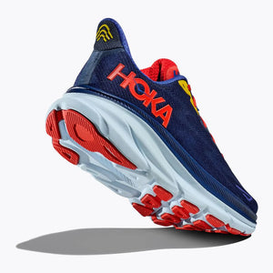Hoka Men's Clifton 9 Wide Fit Running Shoes Bellwether Blue / Dazzling Blue - achilles heel