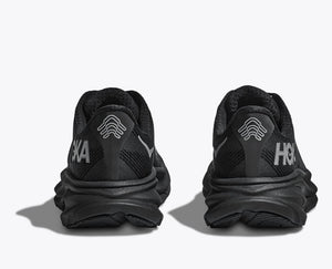 Hoka Women's Clifton 9 GORE-TEX Running Shoes Black / Black - achilles heel
