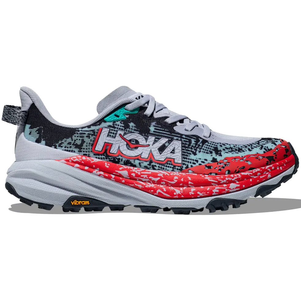 Hoka Women s Speedgoat 6 Trail Running Shoes Gull Stormy Skies Achilles Heel