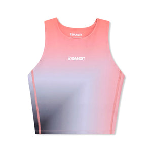 Bandit Women's Stamina Race Crop Thistle Print - achilles heel