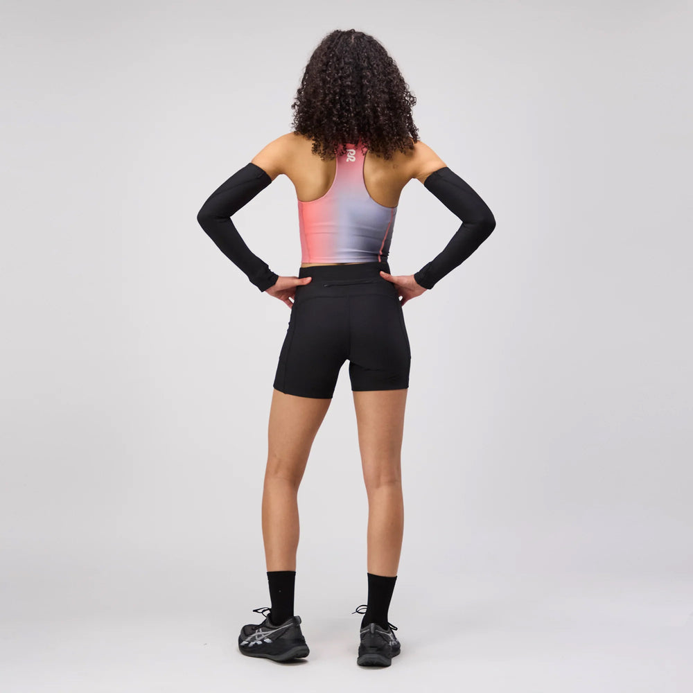 Bandit Women's Stamina Race Crop Thistle Print - achilles heel