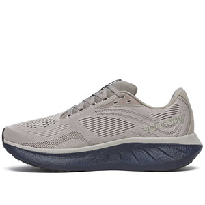 Saucony Men's Ride 18 Running Shoes Dove / Navy - achilles heel