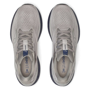 Saucony Men's Ride 18 Running Shoes Dove / Navy - achilles heel