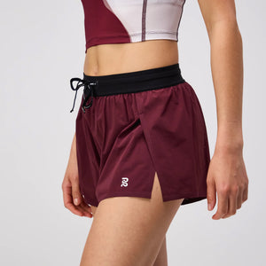Bandit Women's Vento 3 Inch Split Shorts Port - achilles heel