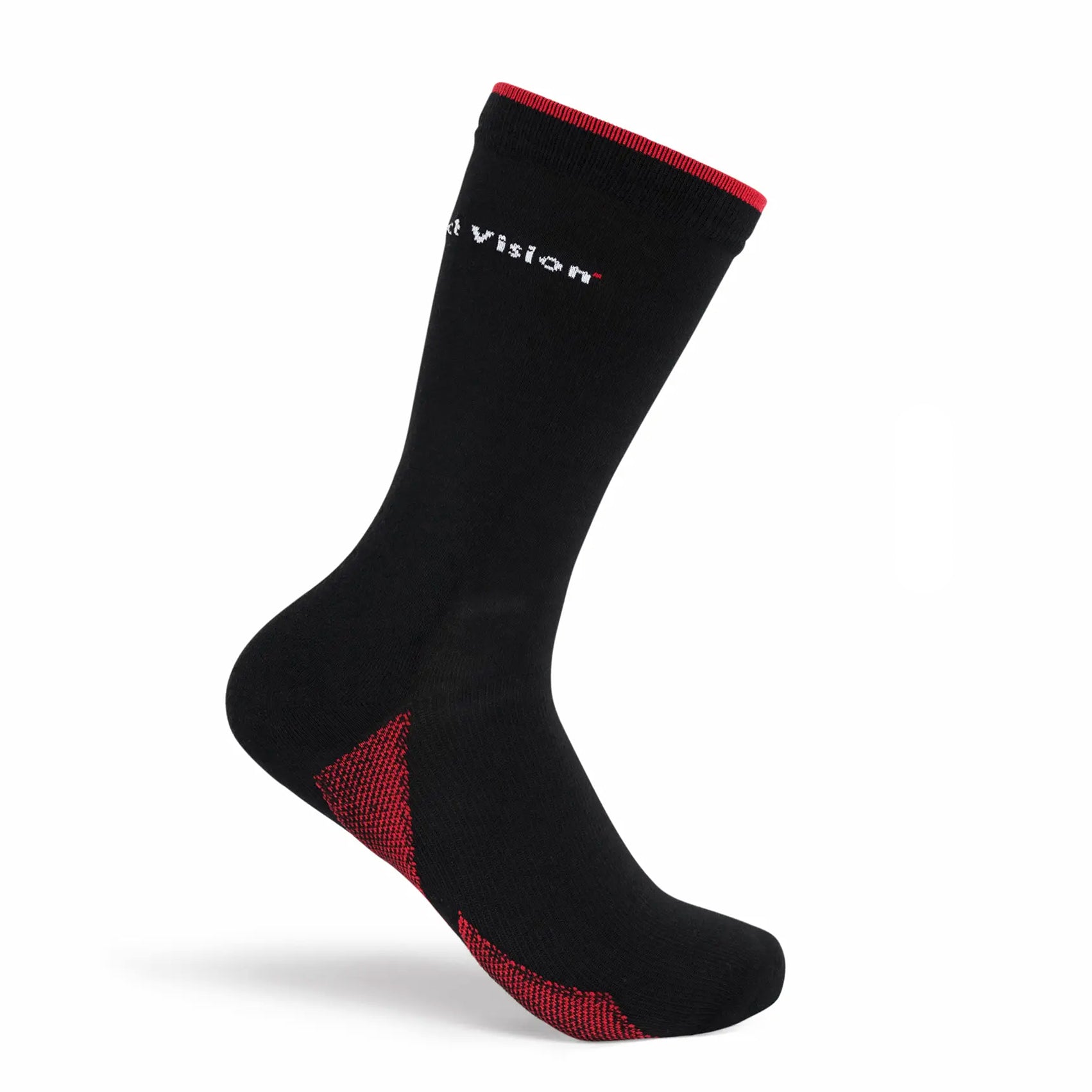 Cordura Crew Socks Black / Wordmark - Achilles Heel
