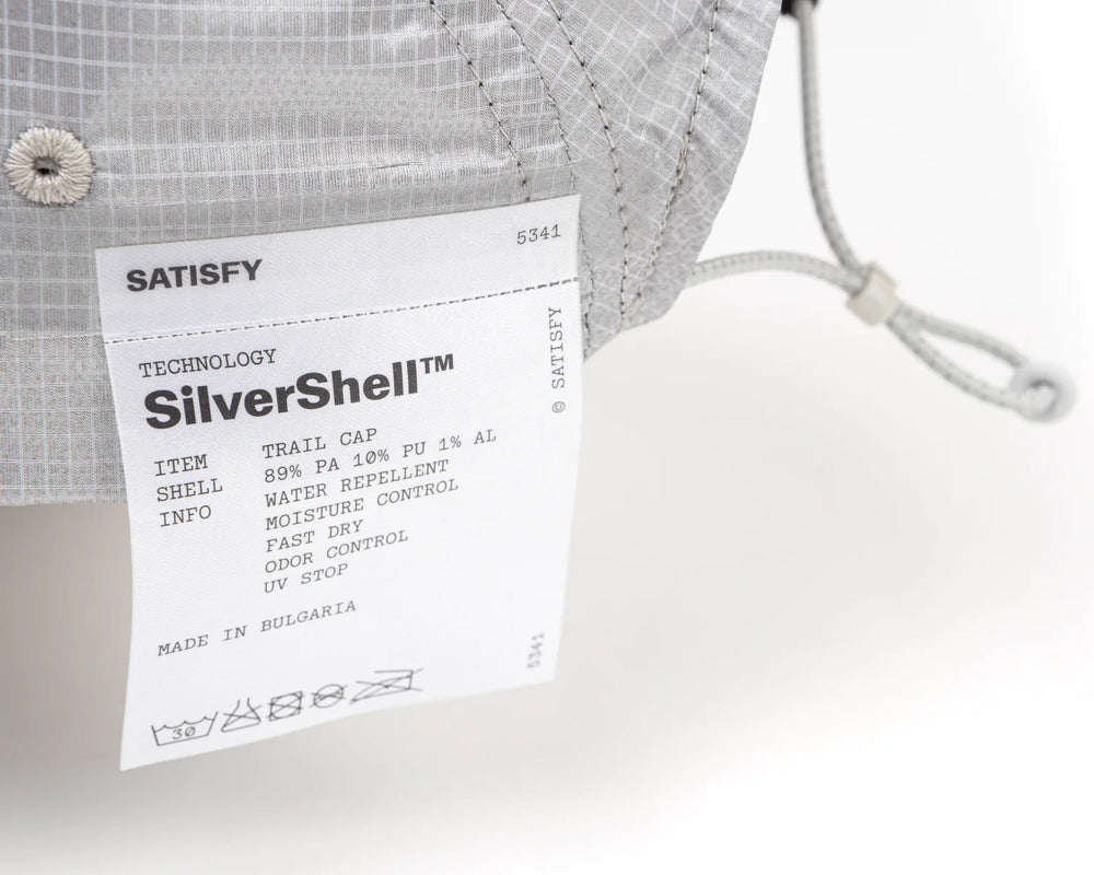 Satisfy SilverShell Trail Cap Silver - achilles heel