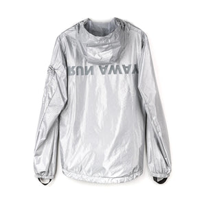 Satisfy SilverShell Packable Windbreaker Jacket Silver - achilles heel