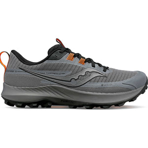 Saucony Men's Peregrine 13 GORE-TEX Trail Running Shoes Gravel / Black - achilles heel