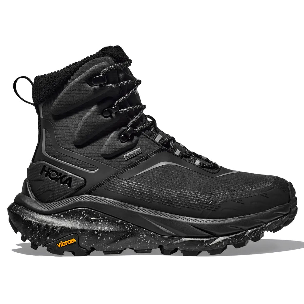 Hoka Men's Kaha 2 Frost GORE-TEX Walking Boots Black / Black - achilles heel