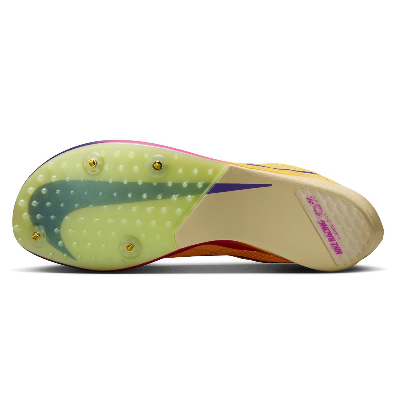 ZoomX Dragonfly 2 Running Spikes Citron Pulse / Indigo Burst