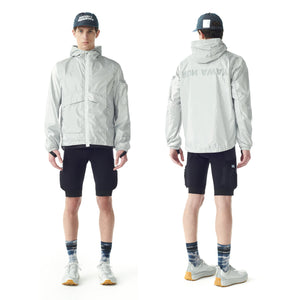 Satisfy SilverShell Packable Windbreaker Jacket Silver - achilles heel