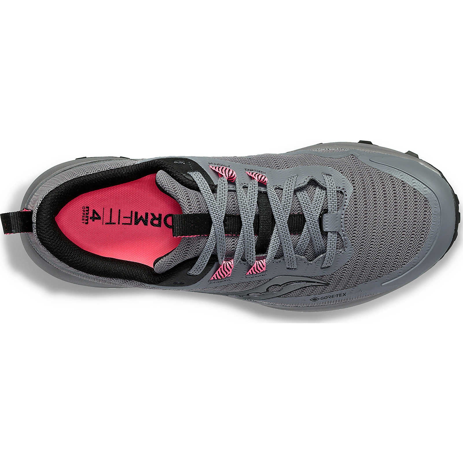 Saucony Women's Peregrine 13 GORE-TEX Trail Running Shoes Gravel / Black - Achilles Heel