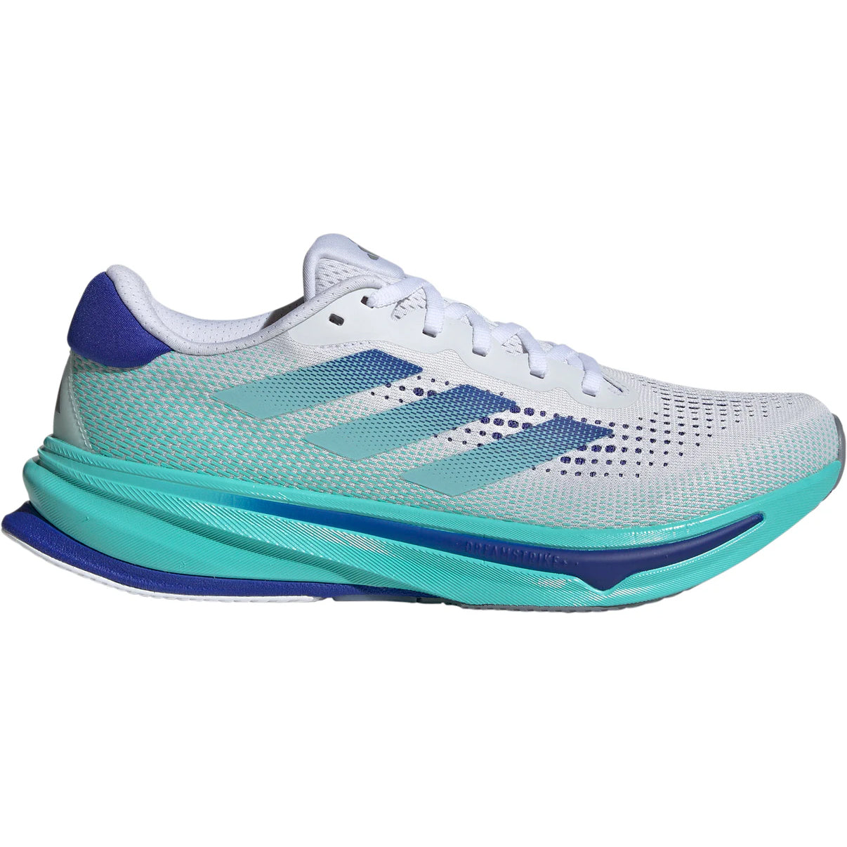 adidas Men's Supernova Rise Running Shoes Cloud White / Lucid Blue / Flash Aqua - Achilles Heel