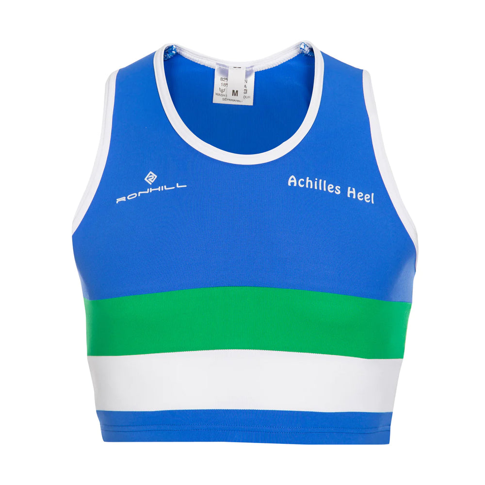 Victoria Park City Of Glasgow AC Crop Top Women's Blue - achilles heel