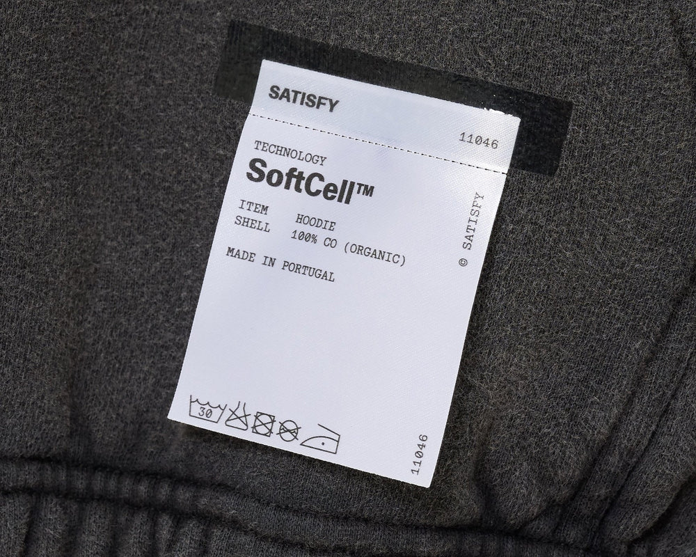 Satisfy SoftCell Hoodie Aged Black v2 - achilles heel
