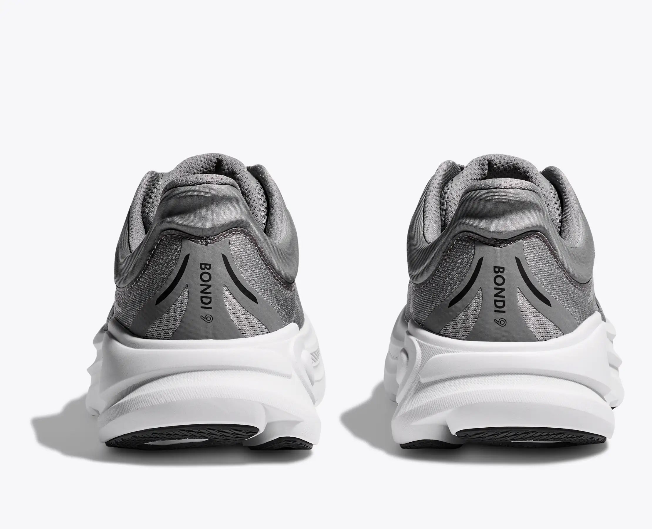 Hoka Men's Bondi 9 Running Shoes Galactic Grey / Stellar Grey - Achilles Heel