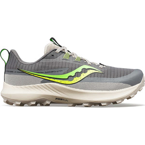 Saucony Men's Peregrine 13 Trail Running Shoes Gravel / Slime - achilles heel