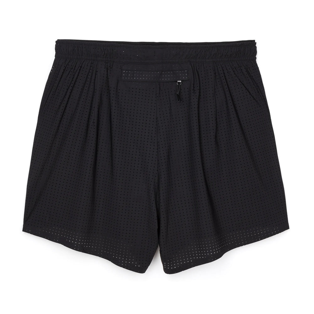 Satisfy Space‑O 5 Inch Distance Shorts Black - achilles heel