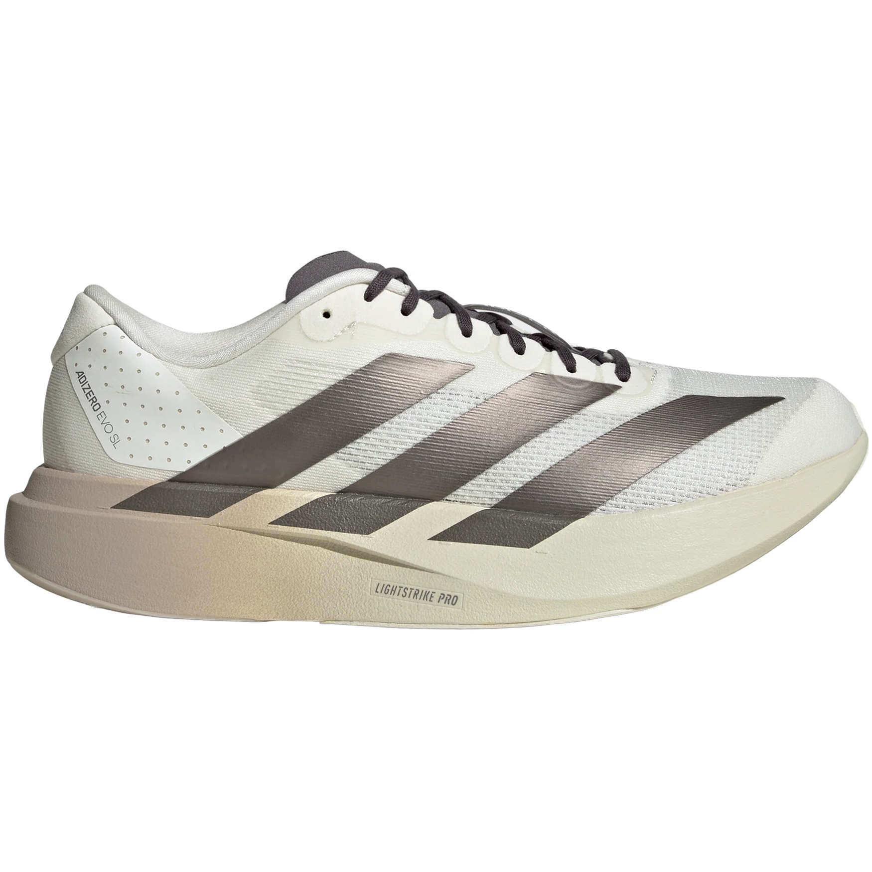 Men's Adizero EVO SL Running Shoes Off White / Aurora Coffee Metallic / Matte Silver