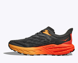 Hoka Men's Speedgoat 5 Wide Fit Trail Running Shoes Castlerock / Flame - achilles heel