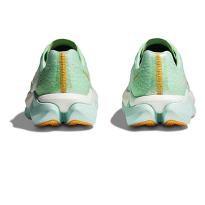 Hoka Women's Mach X Running Shoe Lime Glow / Sunlit Ocean - achilles heel