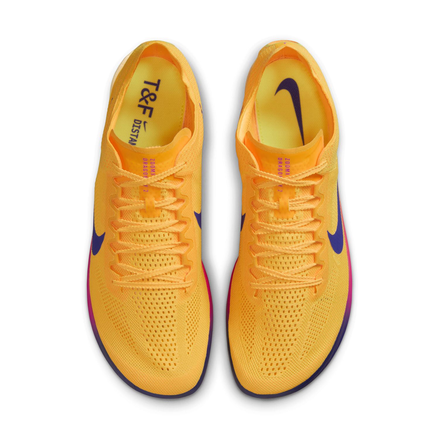 ZoomX Dragonfly 2 Running Spikes Citron Pulse / Indigo Burst