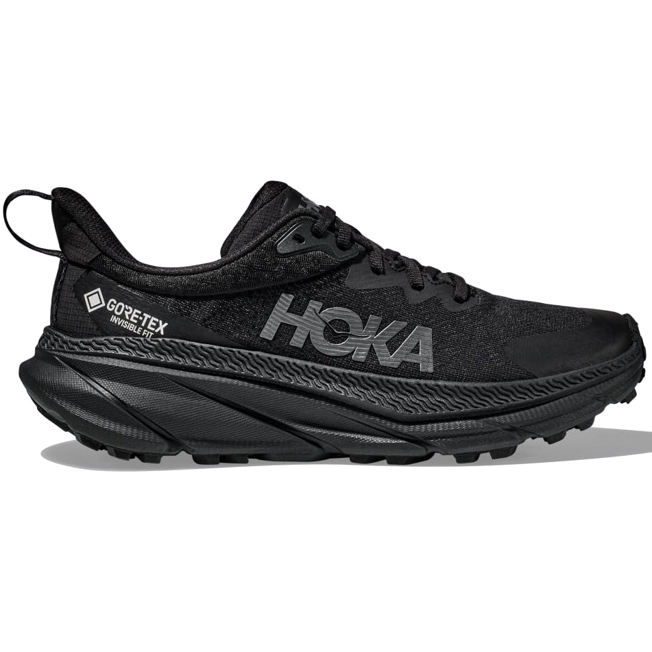 Hoka Men's Challenger 7 GORE-TEX Trail Running Shoes Black / Black - achilles heel