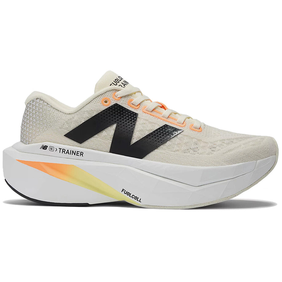 New Balance Women's FuelCell SuperComp Trainer v3 Running Shoes Angora / Hot Mango / Black - Achilles Heel